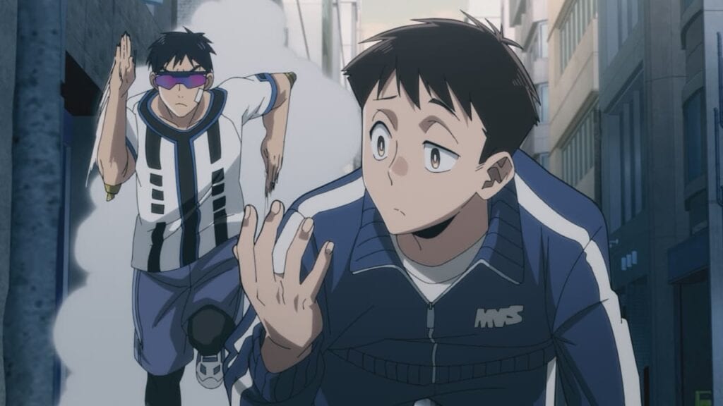 Koichi Meets Ingenium in My Hero Academia: Vigilantes Episode 4